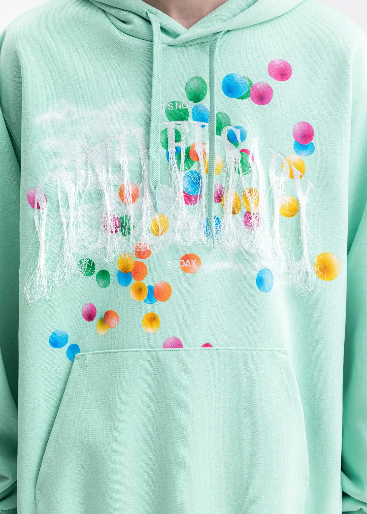 Mint Not Anniversary Embroidery Hoodie