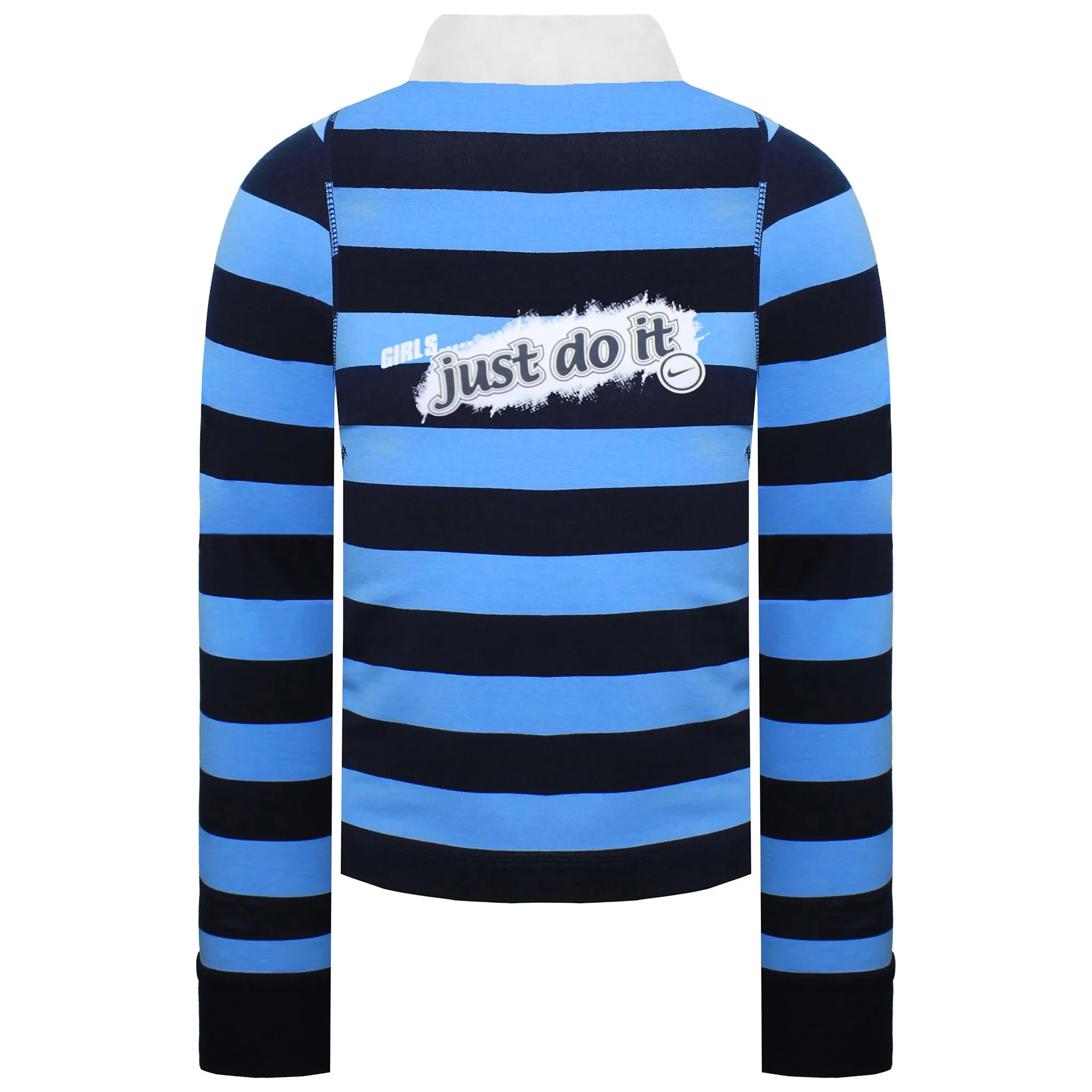 Nike Just Do It Kids Striped Polo Shirt