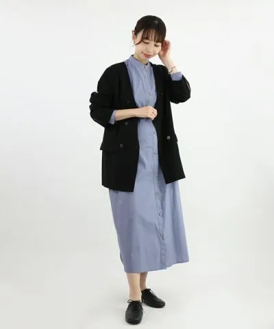 No Collar Double Jacket / COUPE LE COEUR