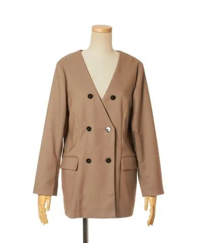 No Collar Double Jacket / COUPE LE COEUR