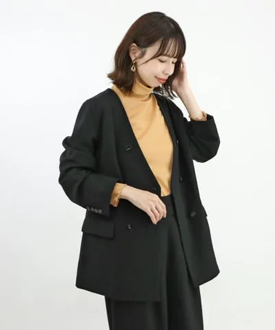 No Collar Double Jacket / COUPE LE COEUR