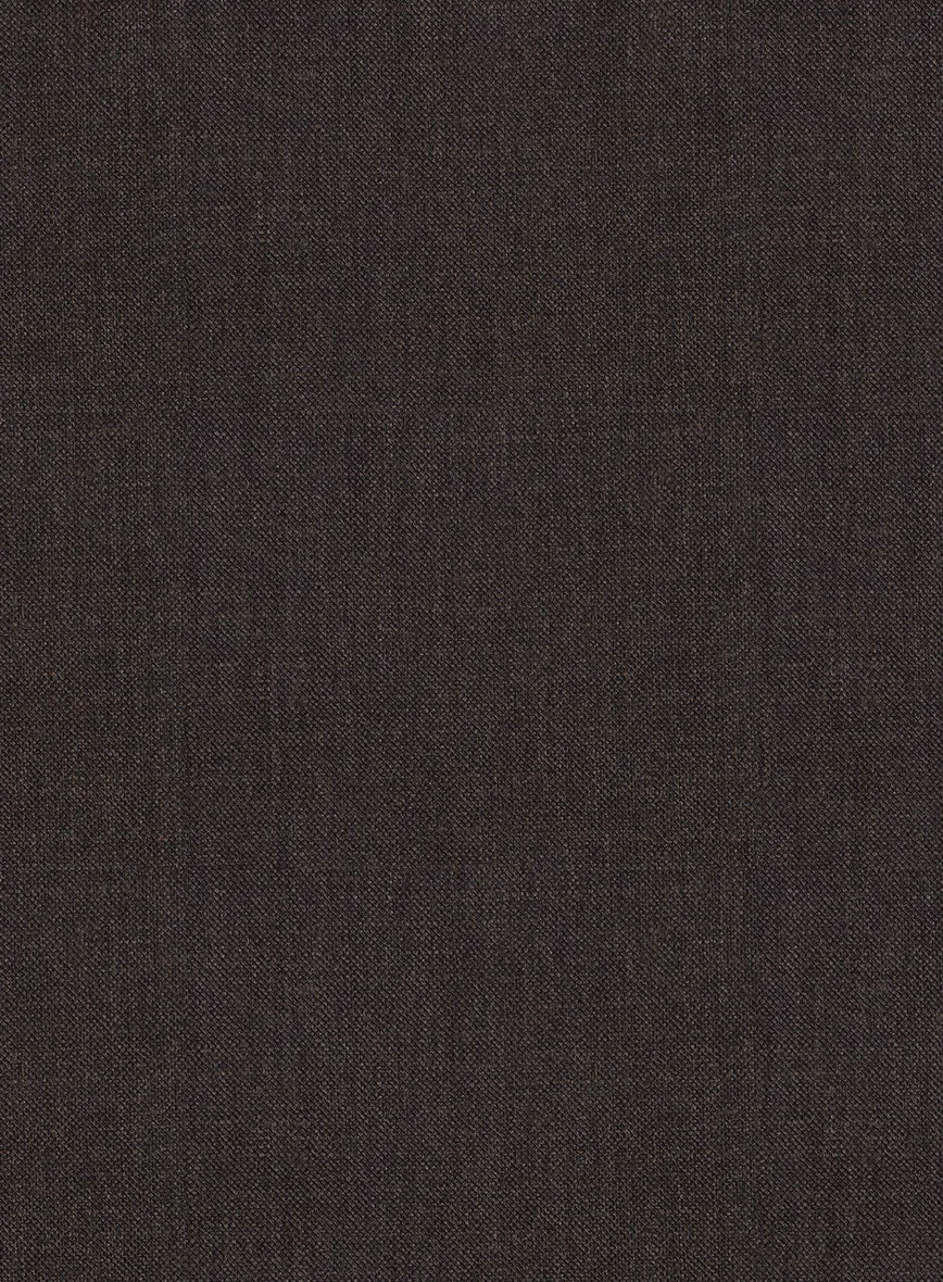 Noble Coffee Brown Wool Silk Linen Jacket