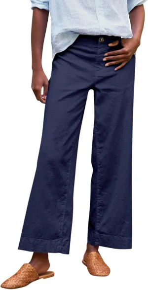 Pants for Women, Straight Leg Casual Pants Peasant Linen Comfortable Fit Trendy
