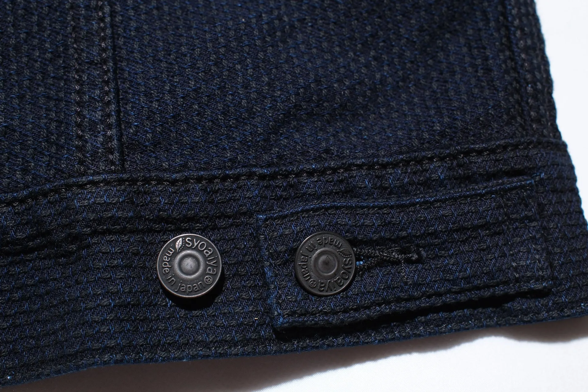 Pure Blue Japan 12.5oz "Double-Warps" Sashiko Type 3 Jacket (Indigo X Black)