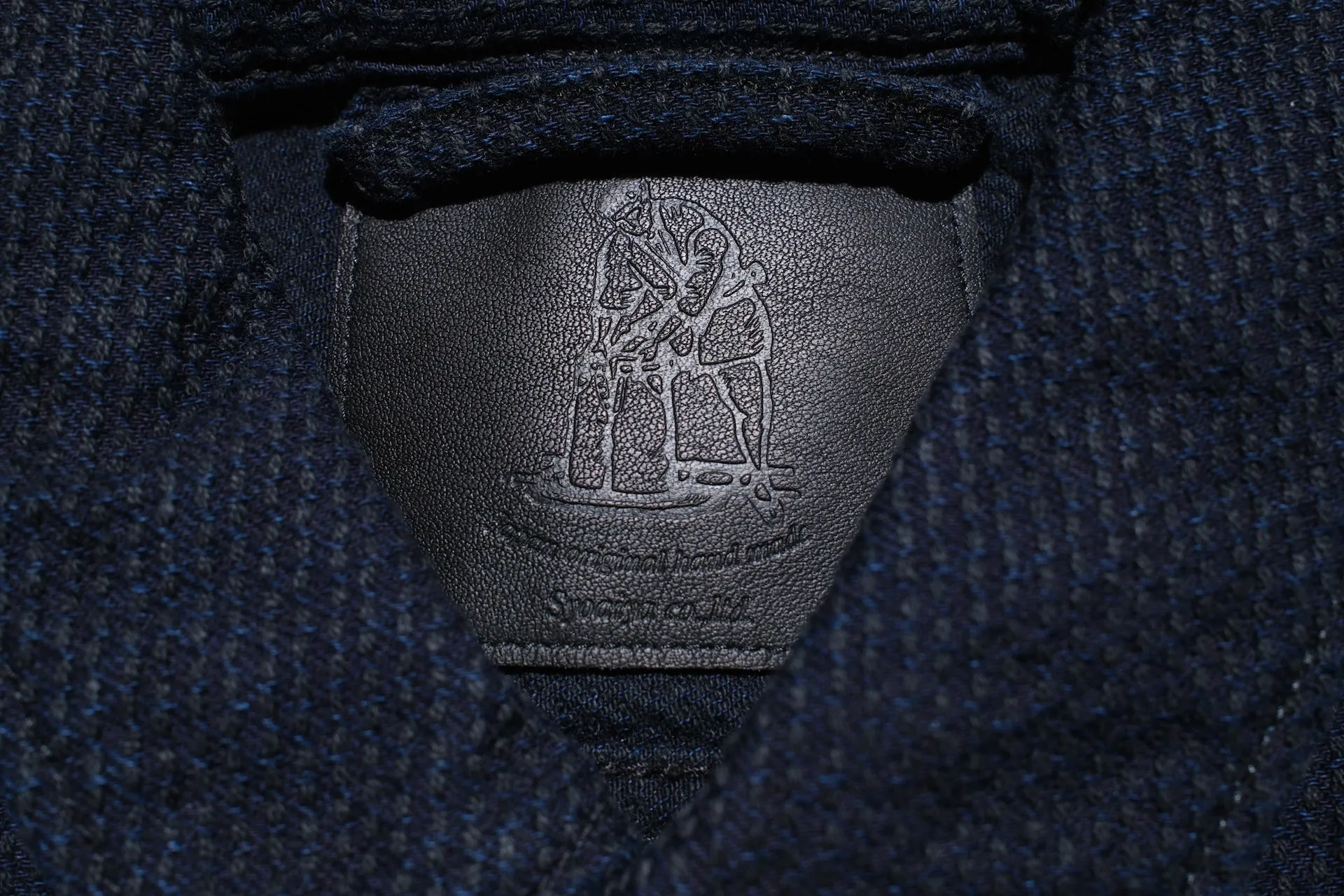 Pure Blue Japan 12.5oz "Double-Warps" Sashiko Type 3 Jacket (Indigo X Black)