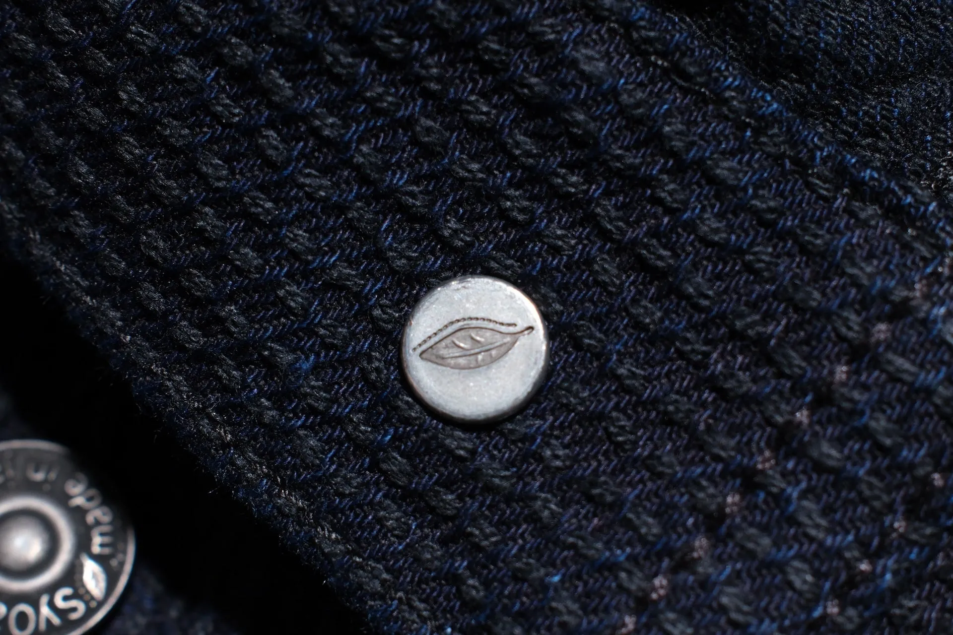 Pure Blue Japan 12.5oz "Double-Warps" Sashiko Type 3 Jacket (Indigo X Black)