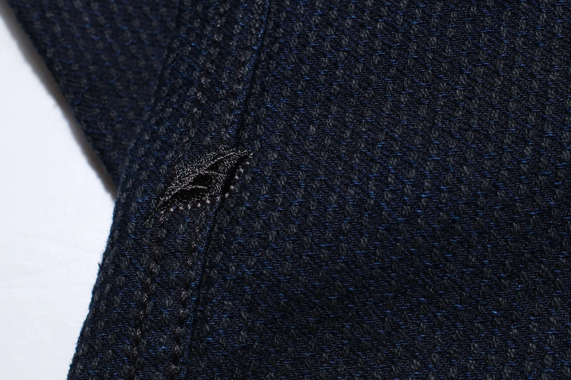 Pure Blue Japan 12.5oz "Double-Warps" Sashiko Type 3 Jacket (Indigo X Black)