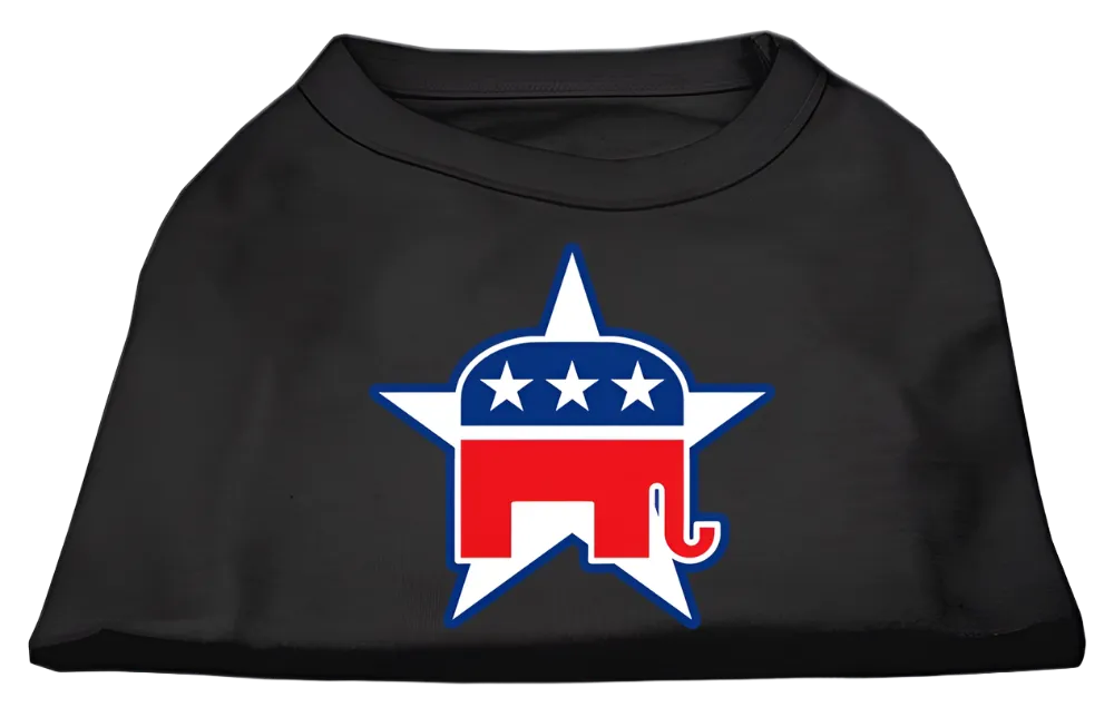 Republican-Themed Screen Printed Shirt for Pets - Comfortable Cotton Blend for Dogs & Cat