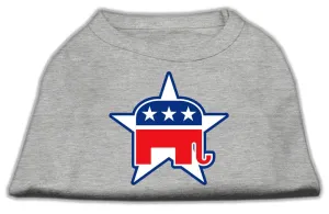 Republican-Themed Screen Printed Shirt for Pets - Comfortable Cotton Blend for Dogs & Cat