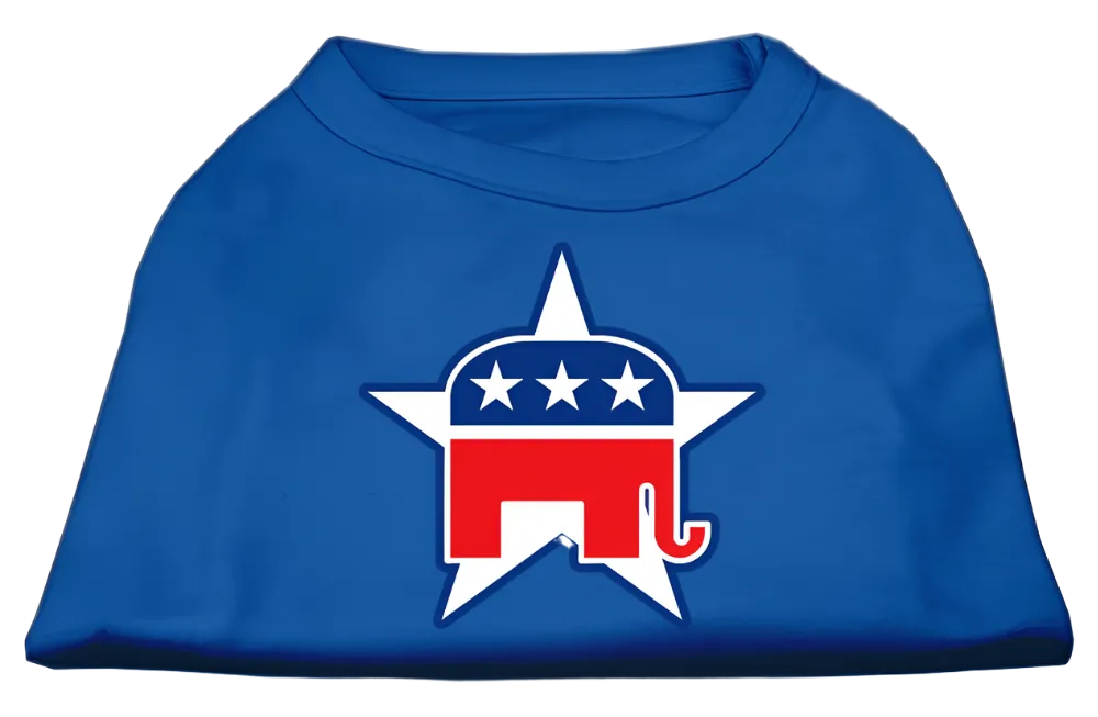 Republican-Themed Screen Printed Shirt for Pets - Comfortable Cotton Blend for Dogs & Cat