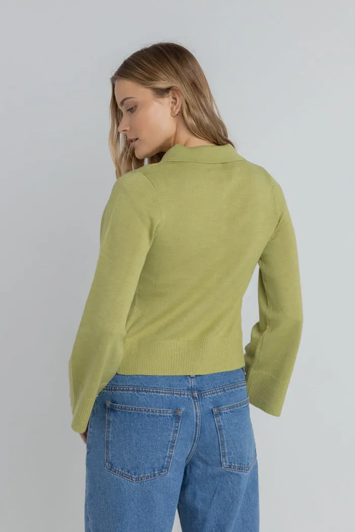 Rhythm Goldie Knit Cardigan - SAGE