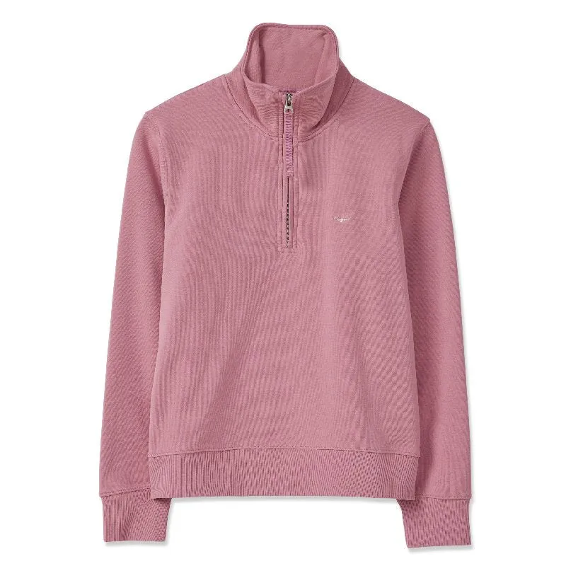 R.M.Williams Trickett Ladies Zip Neck Sweatshirt - Pink
