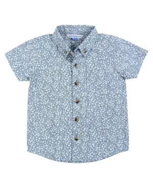 Ruffle Butts-Short Sleeve Button Down Shirt-Summertime Fields