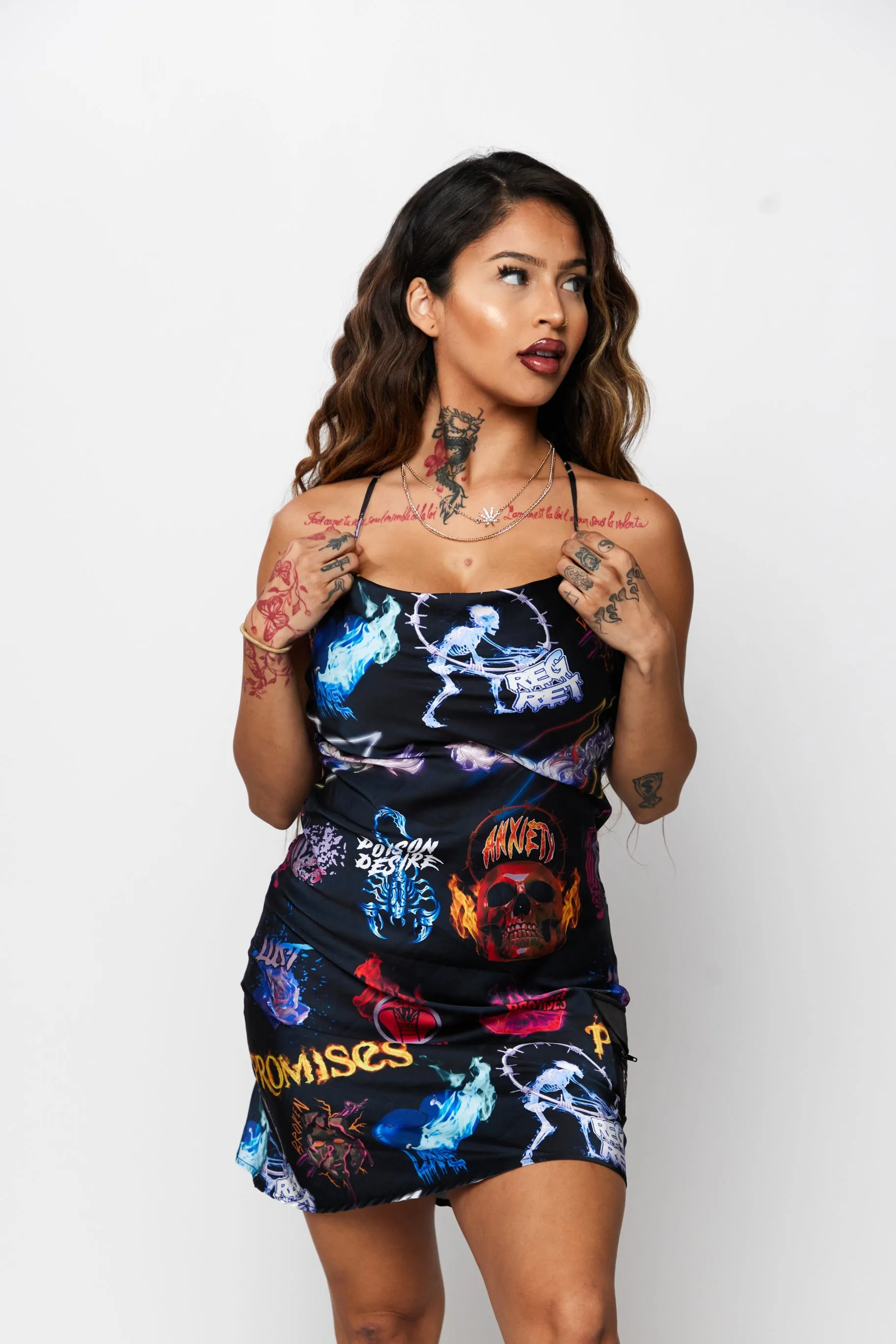 Simulation Satin Dress