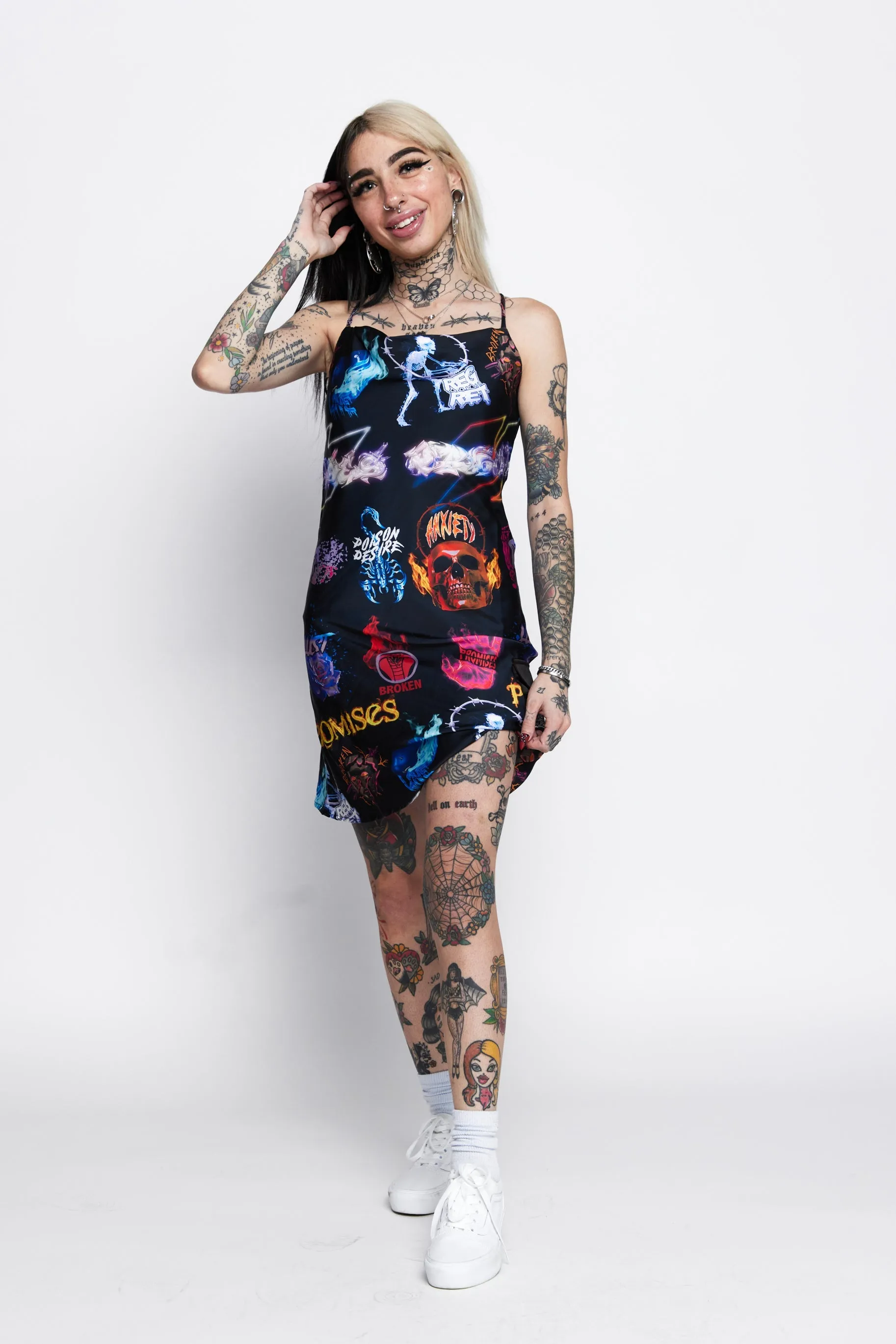Simulation Satin Dress