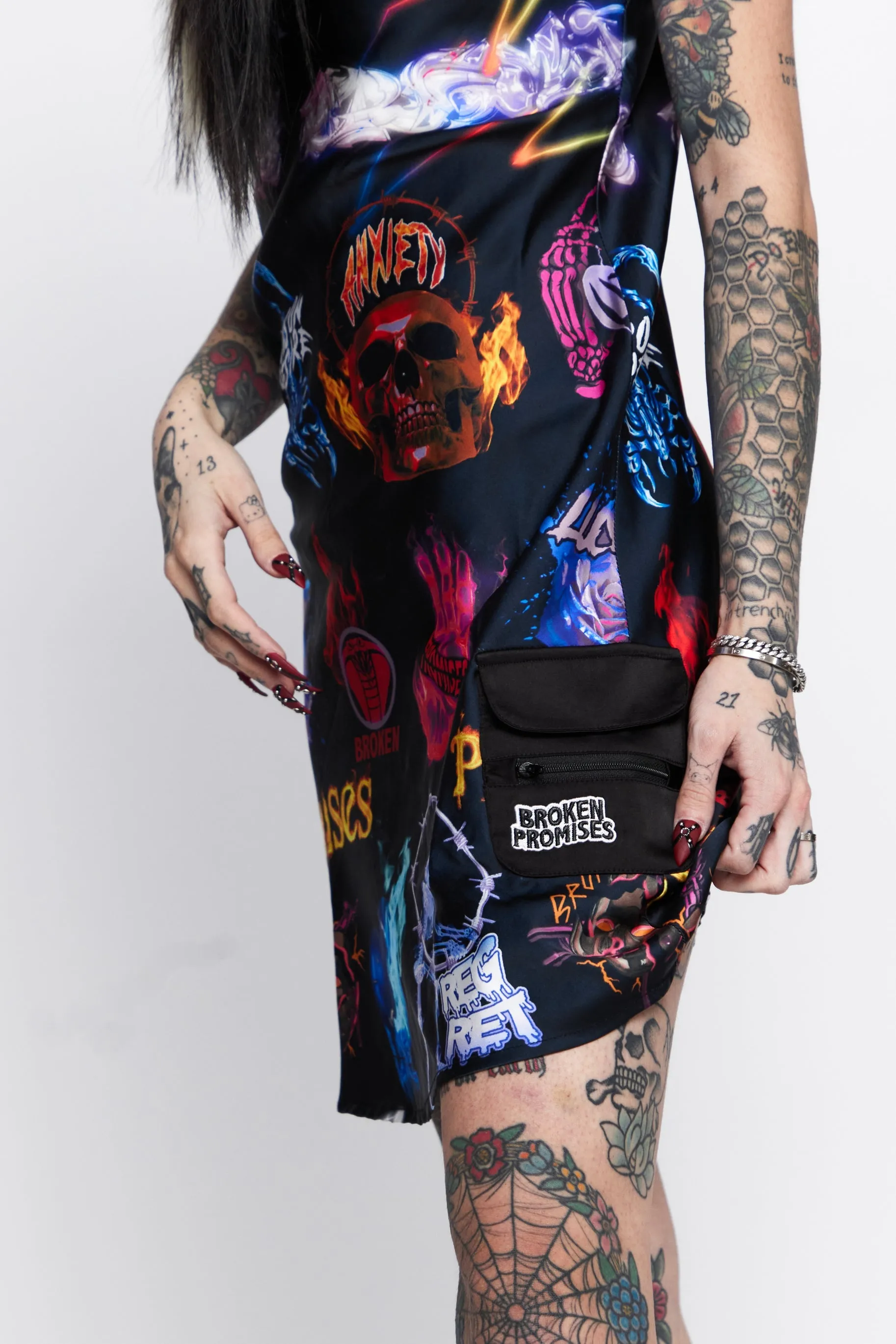 Simulation Satin Dress