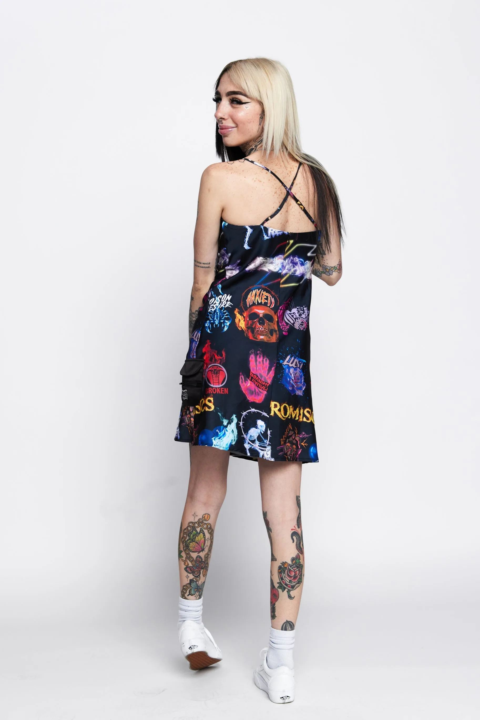 Simulation Satin Dress