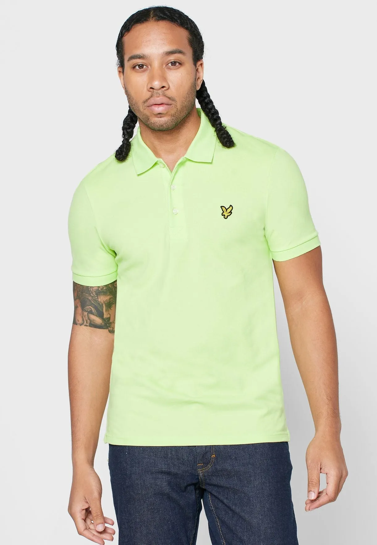 SLIM STRETCH POLO TOP SHARP GREEN SP919V-Z913