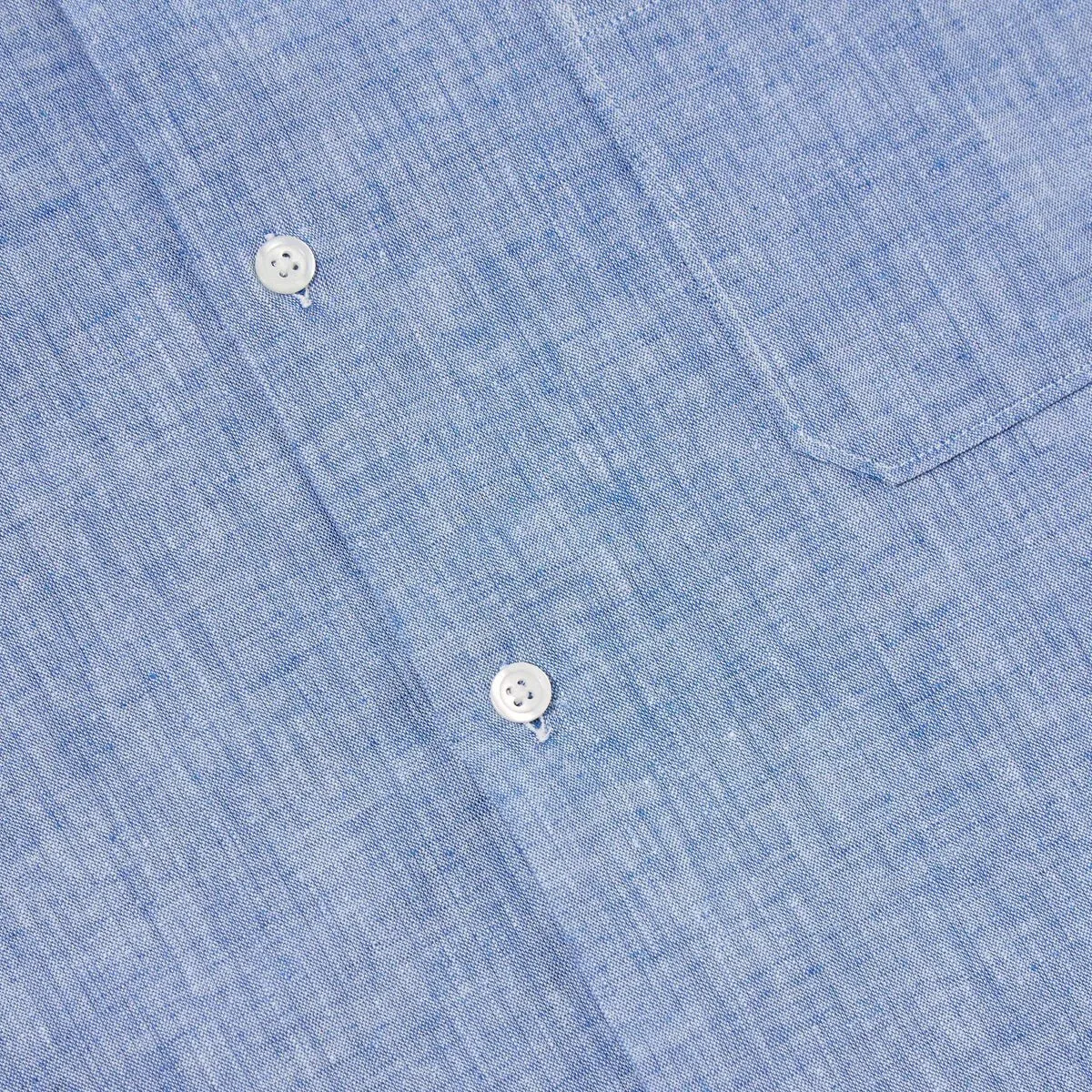 Slub Linen Mix Road Shirt Blue