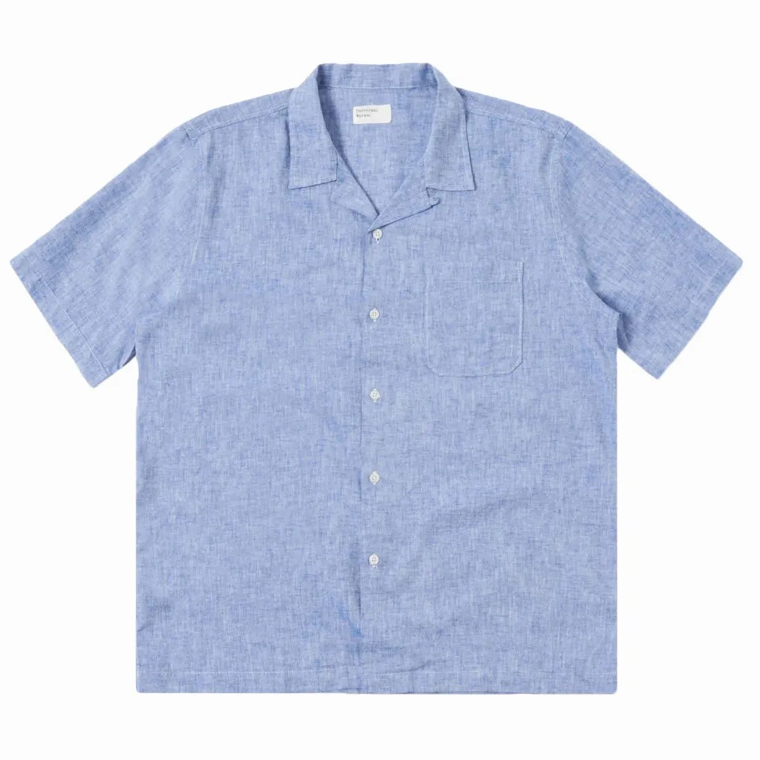 Slub Linen Mix Road Shirt Blue