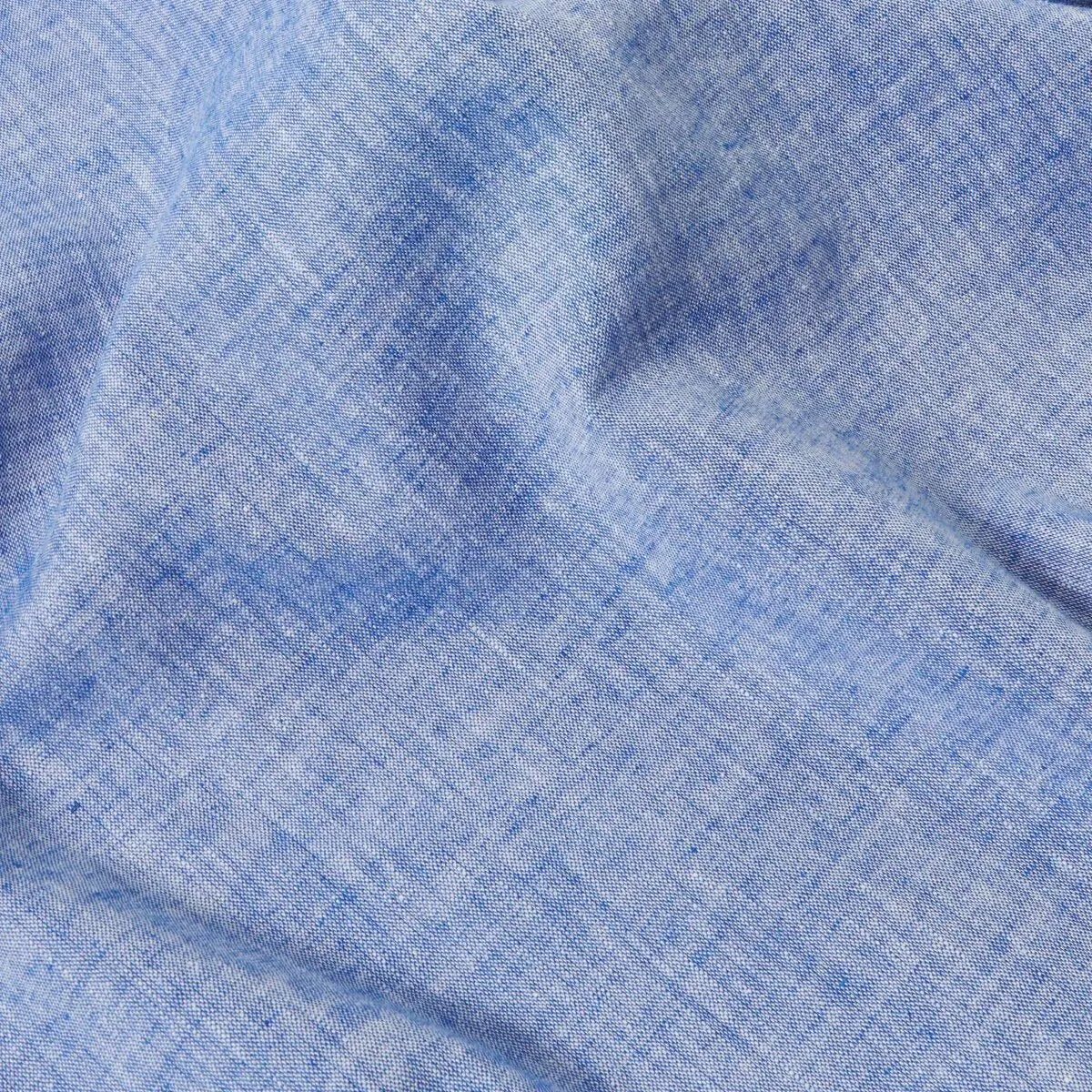 Slub Linen Mix Road Shirt Blue