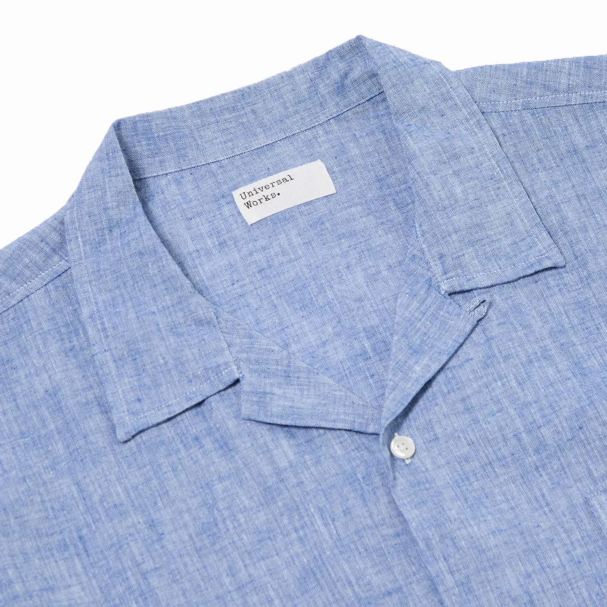 Slub Linen Mix Road Shirt Blue
