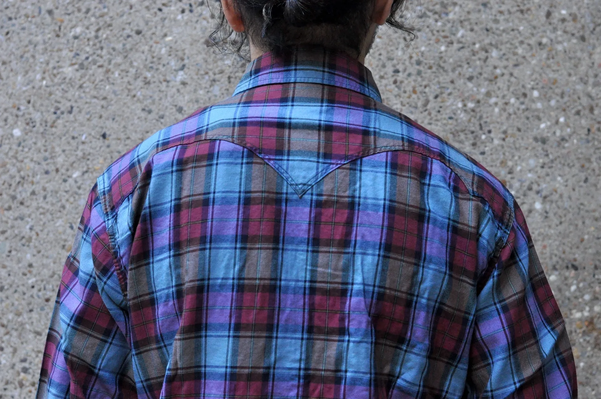 Stevenson Overall Co. 'Cody' Lightweight Plaid Western Shirt (Aurora)