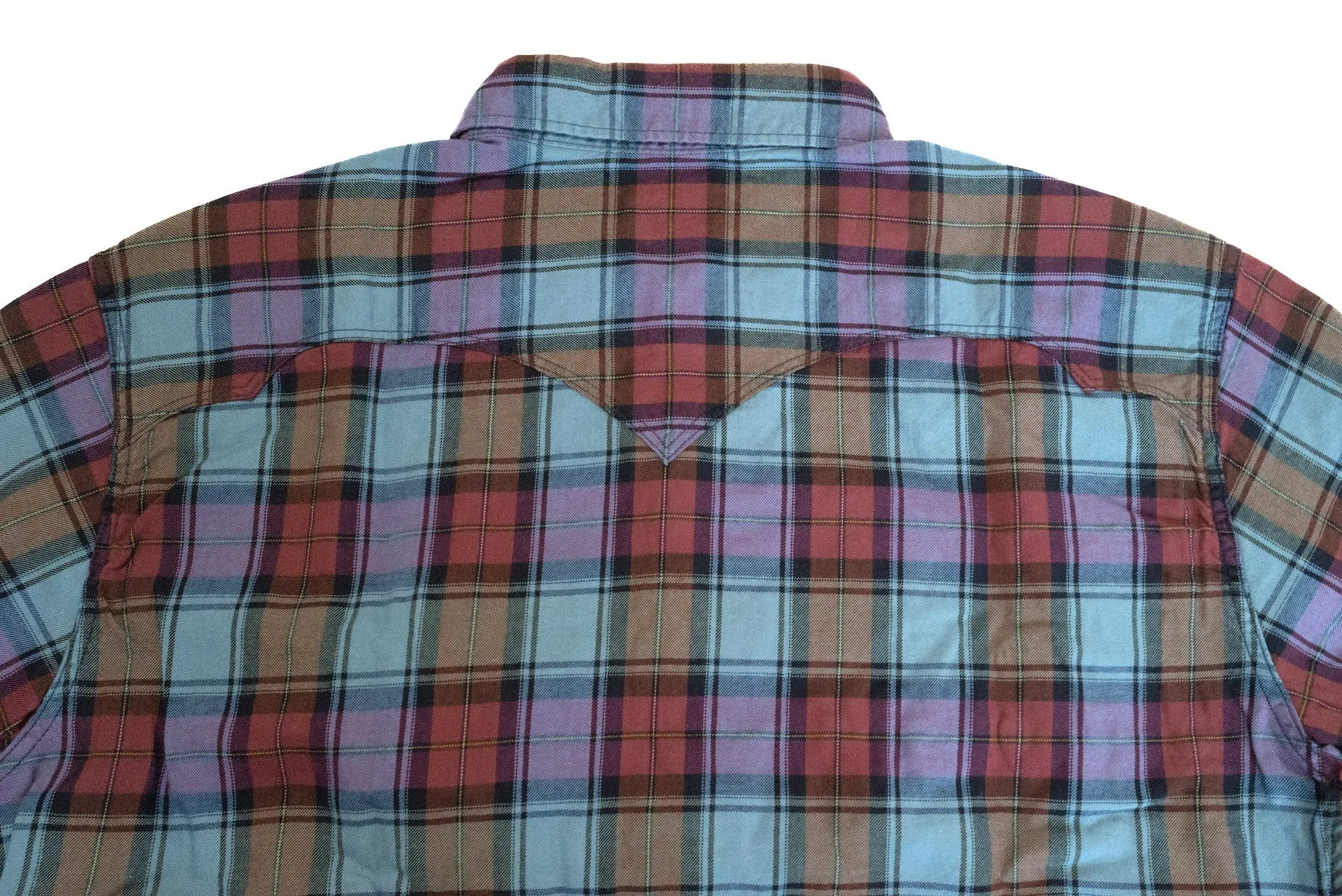 Stevenson Overall Co. 'Cody' Lightweight Plaid Western Shirt (Aurora)