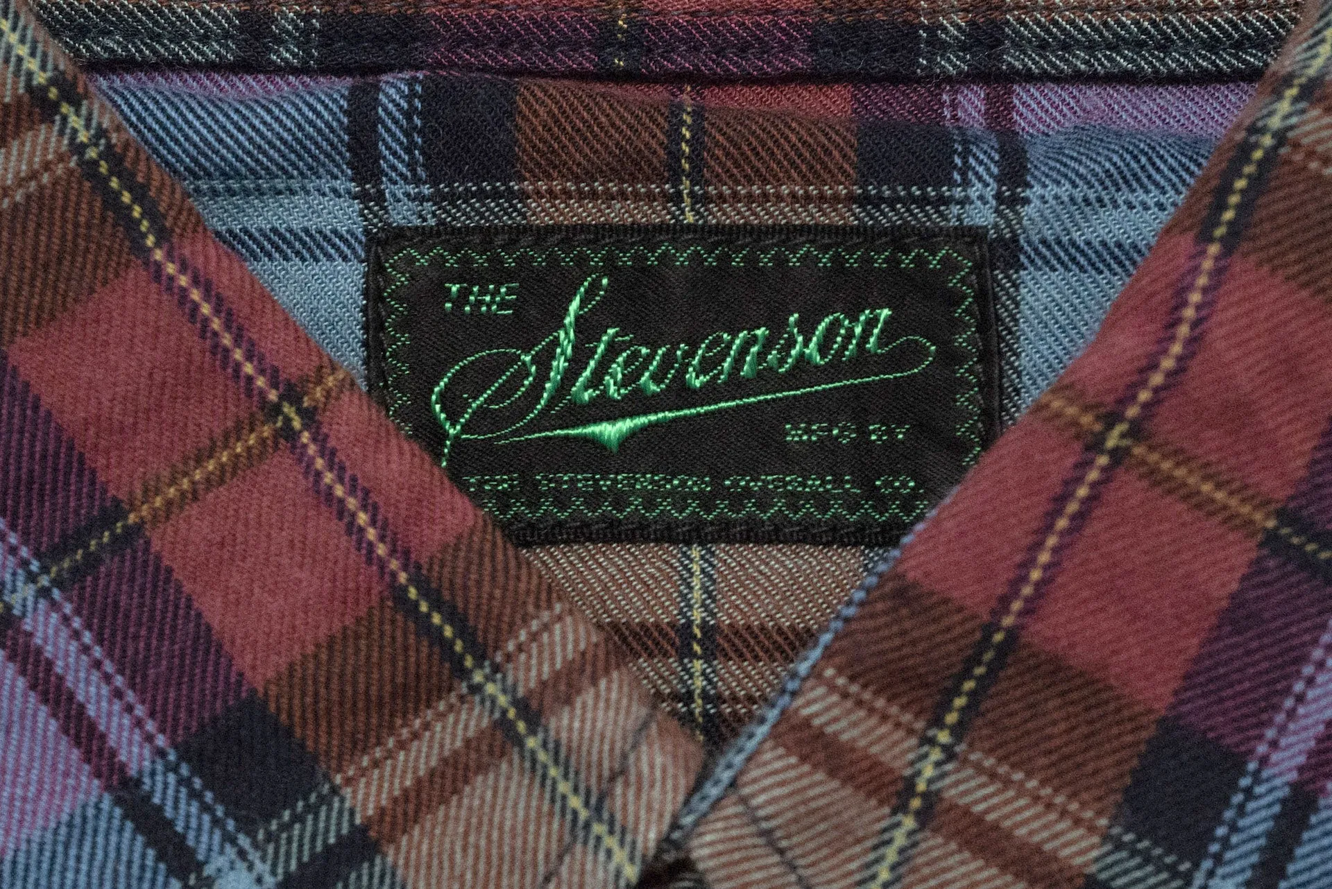 Stevenson Overall Co. 'Cody' Lightweight Plaid Western Shirt (Aurora)