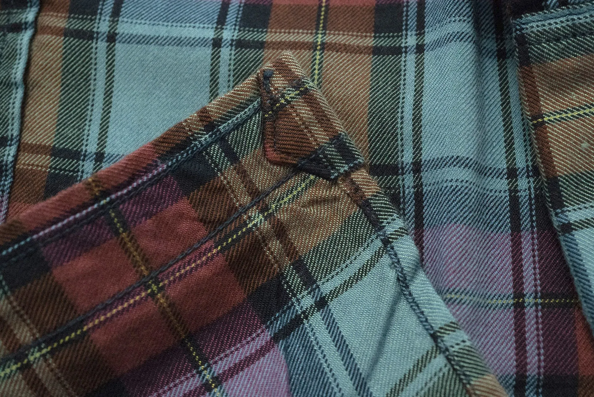 Stevenson Overall Co. 'Cody' Lightweight Plaid Western Shirt (Aurora)