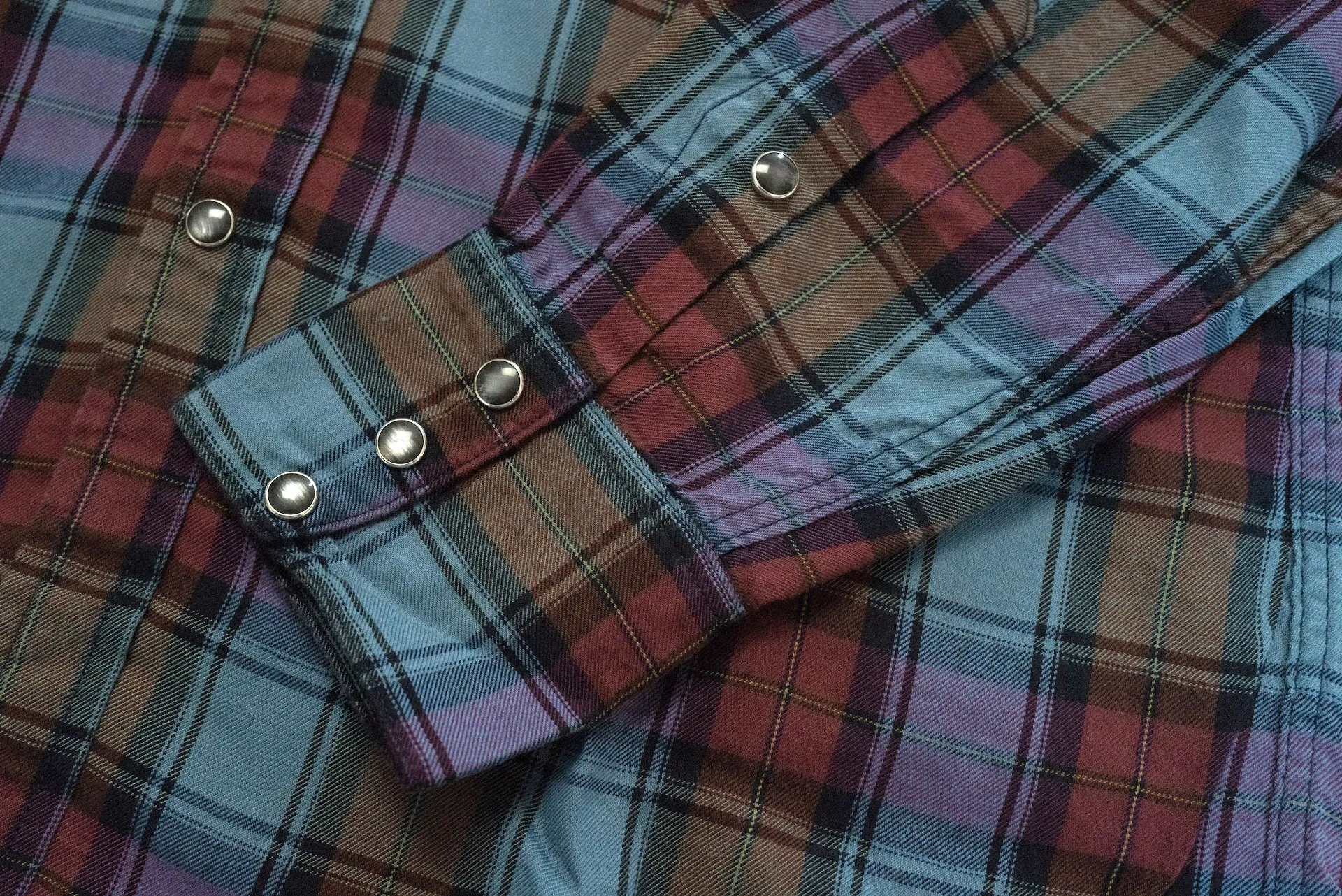 Stevenson Overall Co. 'Cody' Lightweight Plaid Western Shirt (Aurora)