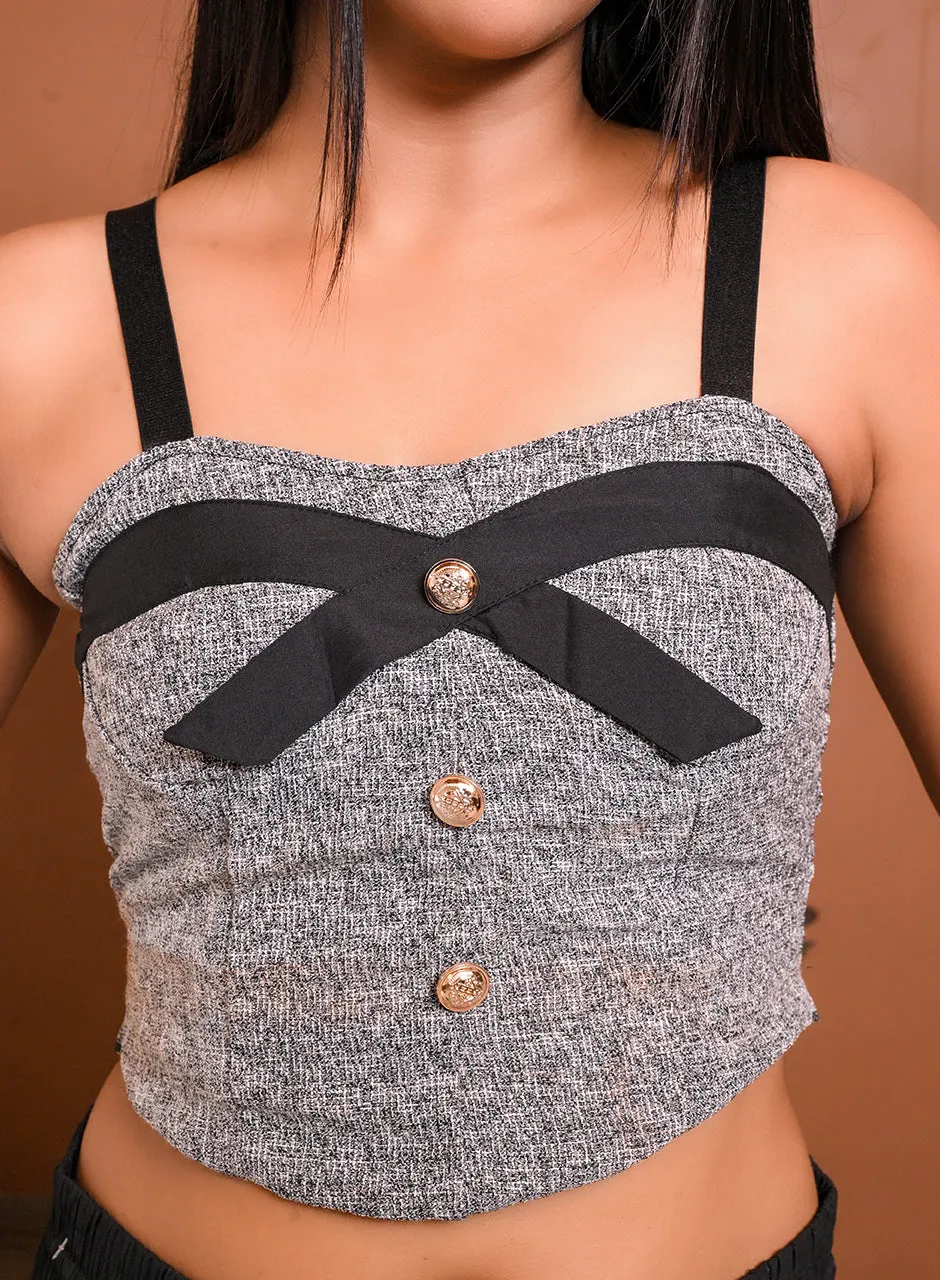 Strap Top - Grey