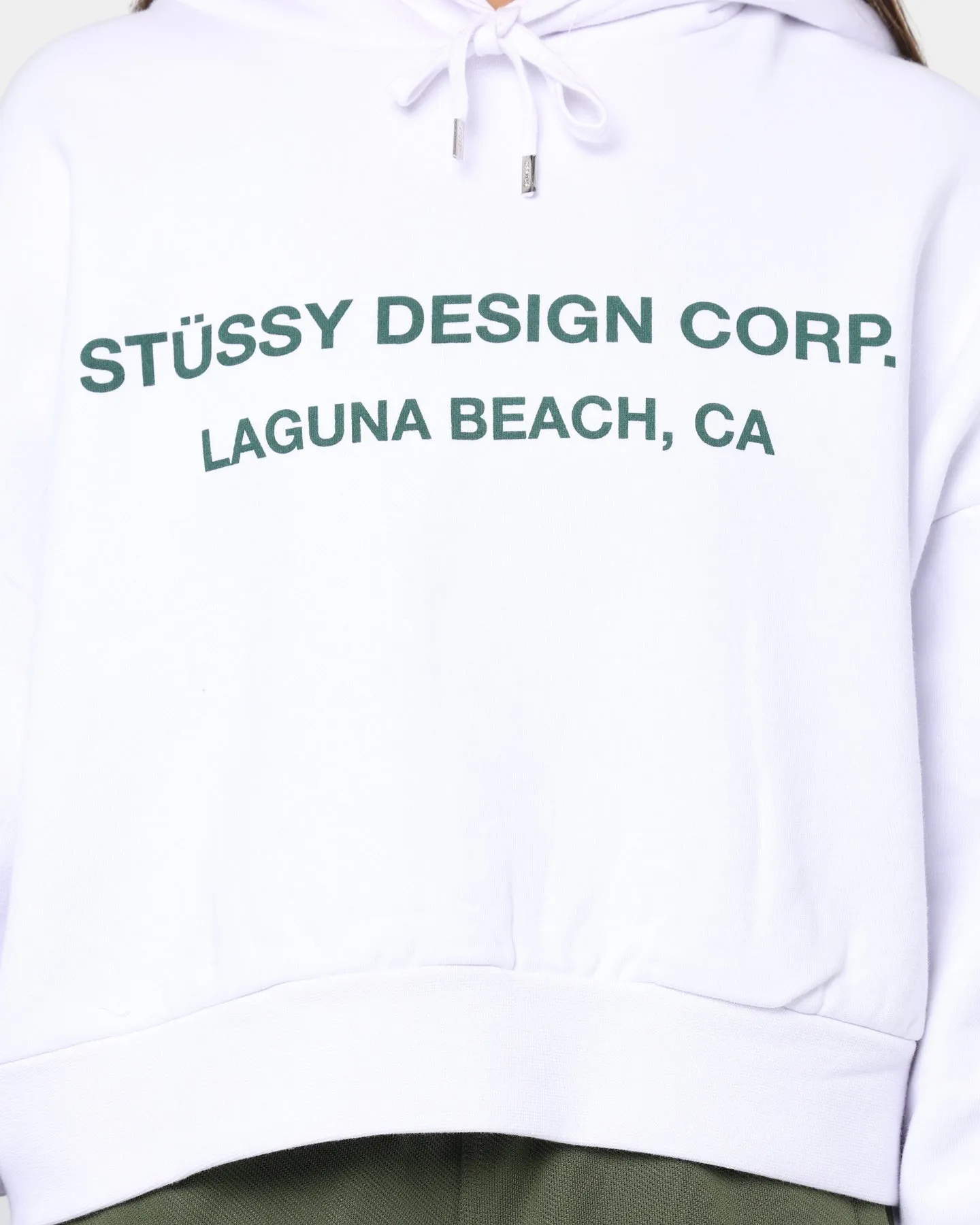 Stussy Women's Design Corp Hoodie White