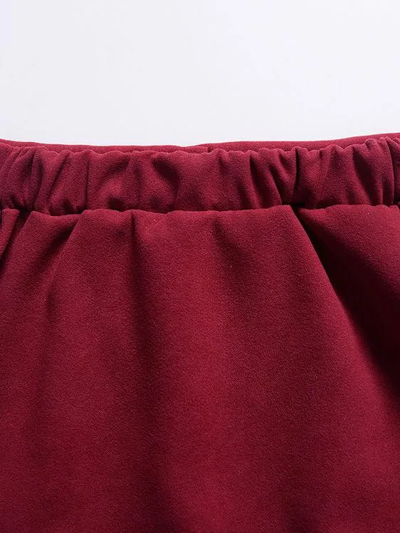 Stylish Buttoned Solid Color A-line Skirt