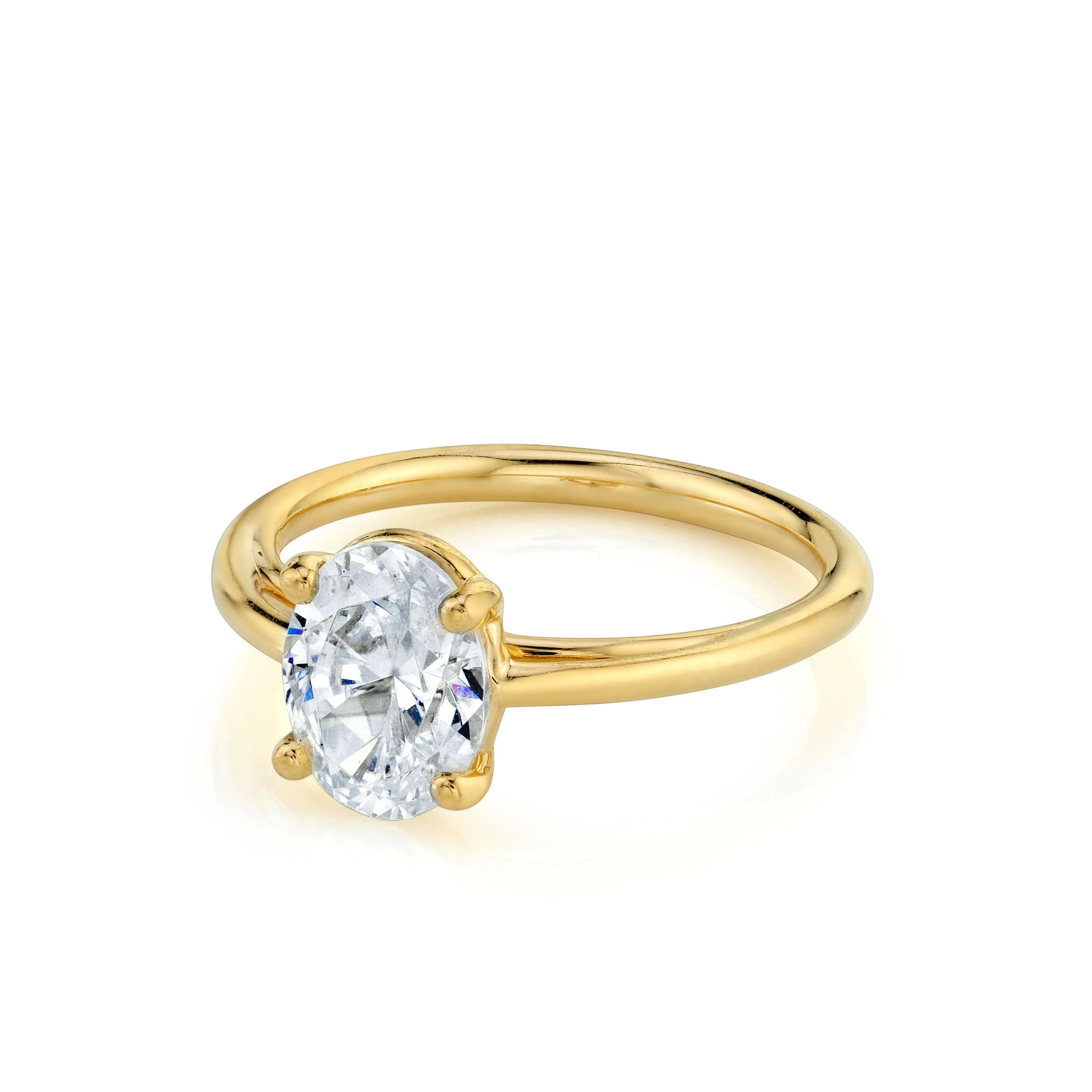 The Helene Oval Solitaire Engagement Ring