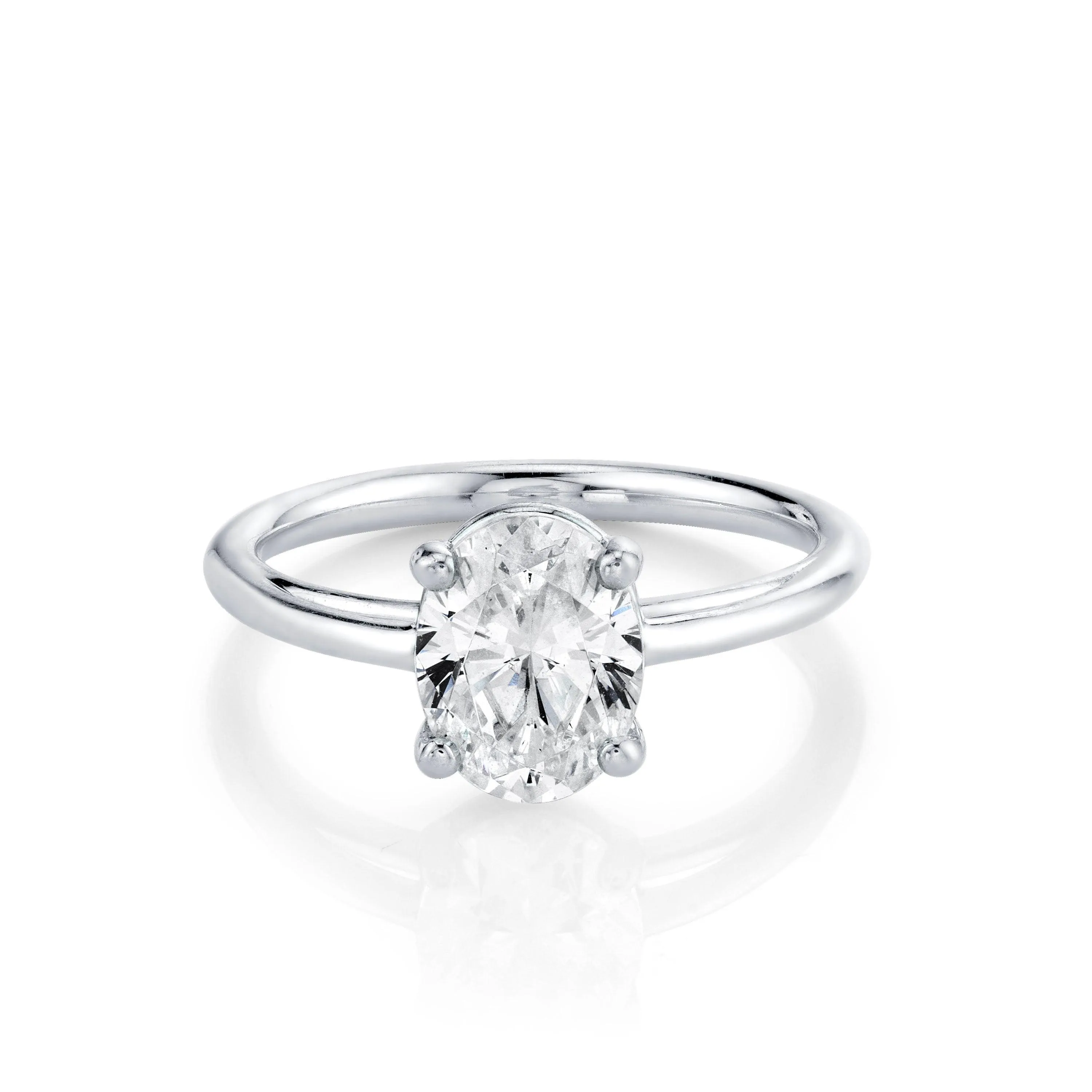 The Helene Oval Solitaire Engagement Ring