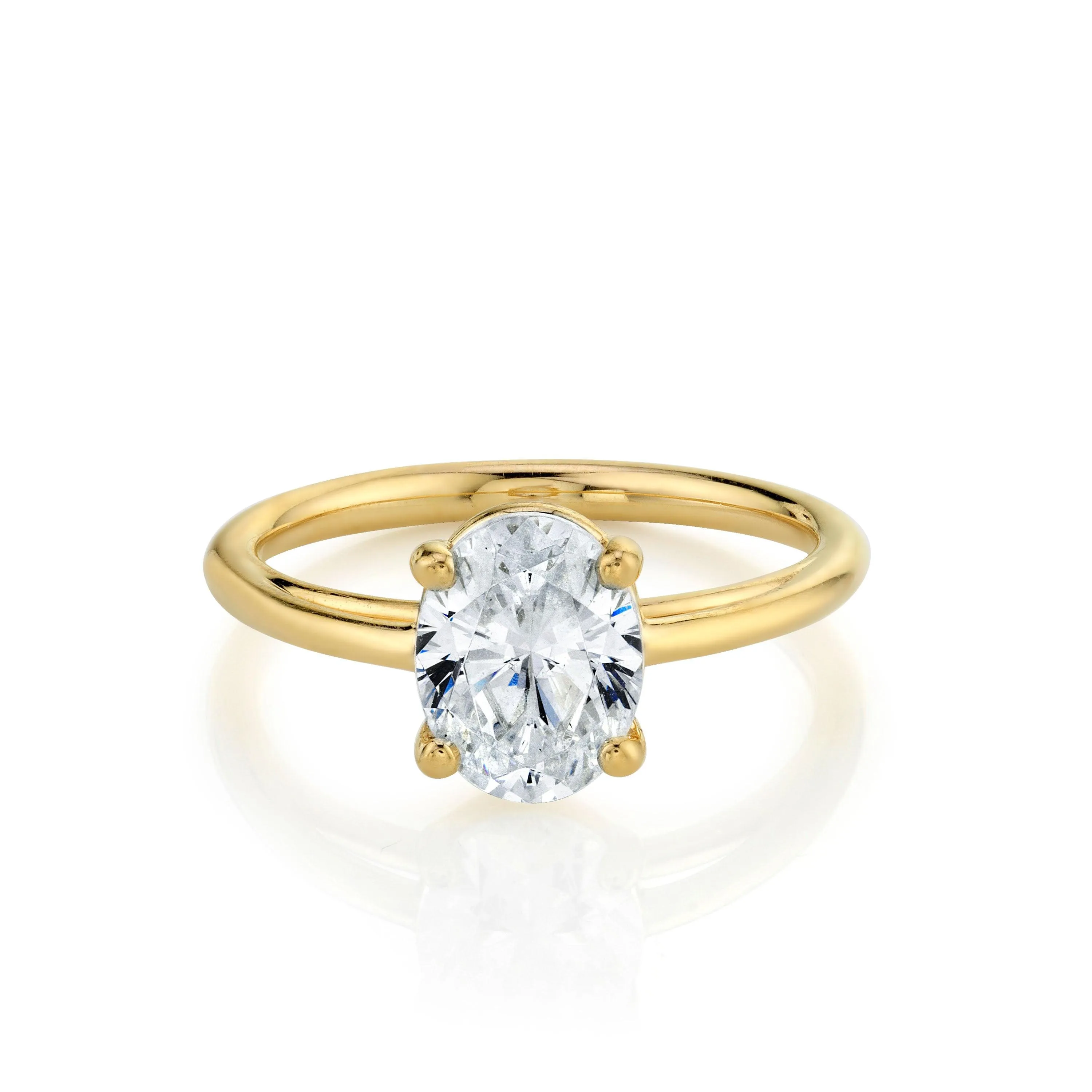 The Helene Oval Solitaire Engagement Ring