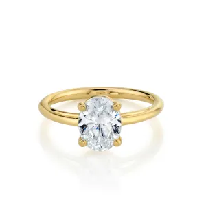 The Helene Oval Solitaire Engagement Ring