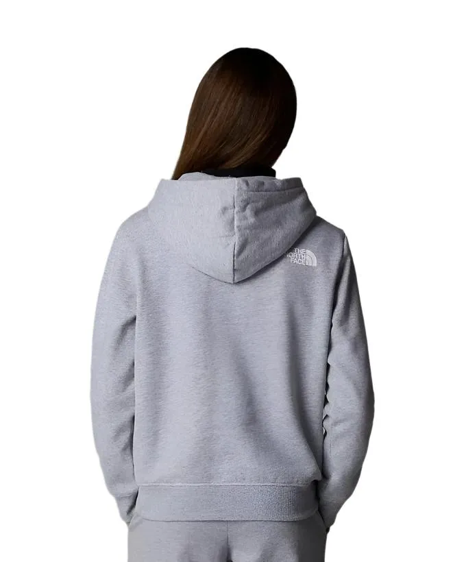 The North Face Teen Unisex Hoodie Varsity Graphic Relaxed Light Grey Heather