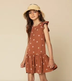 The Retro Bloom Sleeveless Dress - KIDS