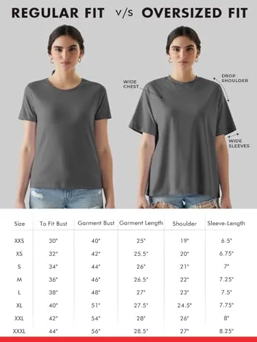 The Souled Store Disney: Winnie The Pooh Displacement Women and Girls Short Sleeve Round Neck Off White Graphic Print Oversized Fit T-Shirts