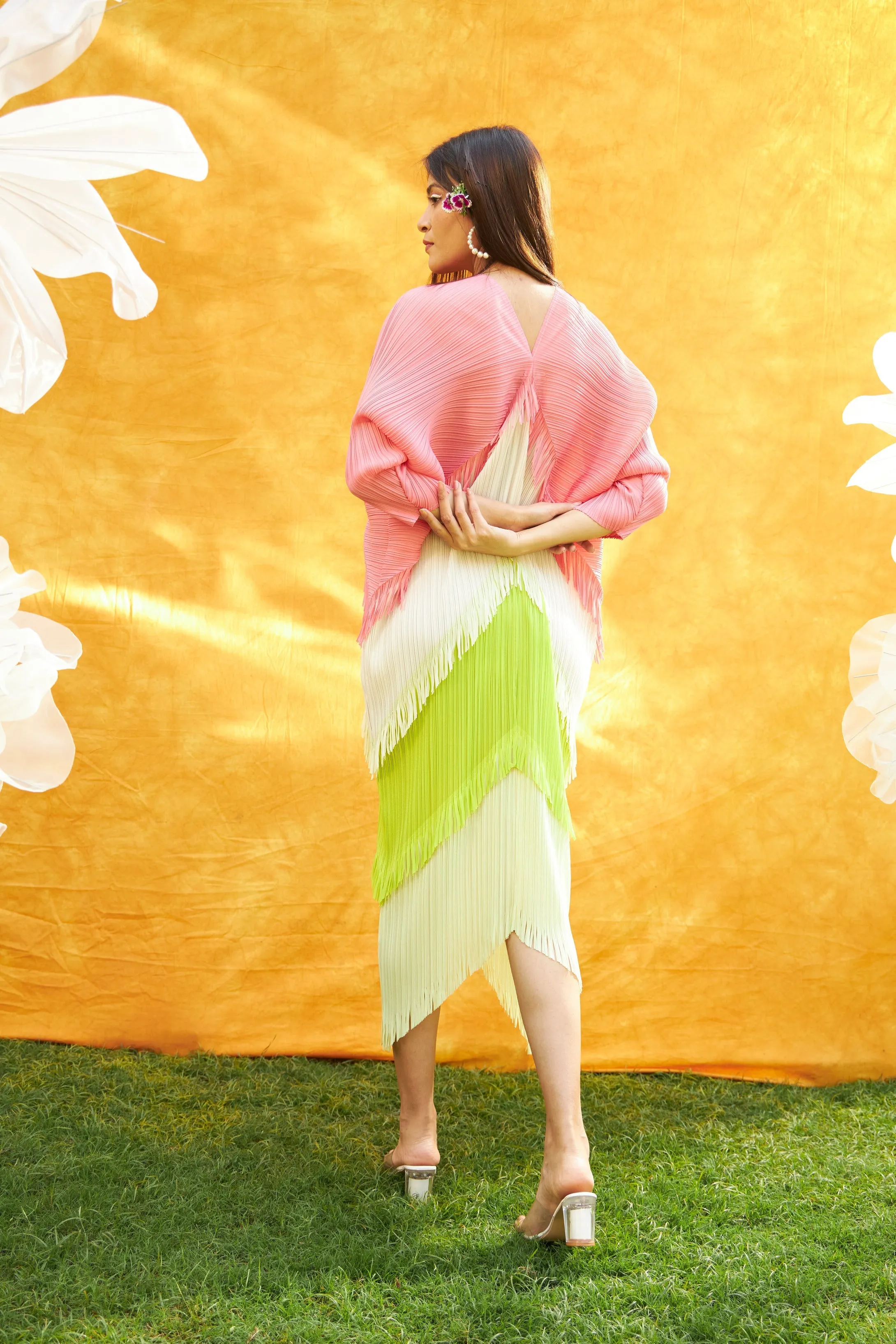 Tutti Frooti Dress - Peach Punch