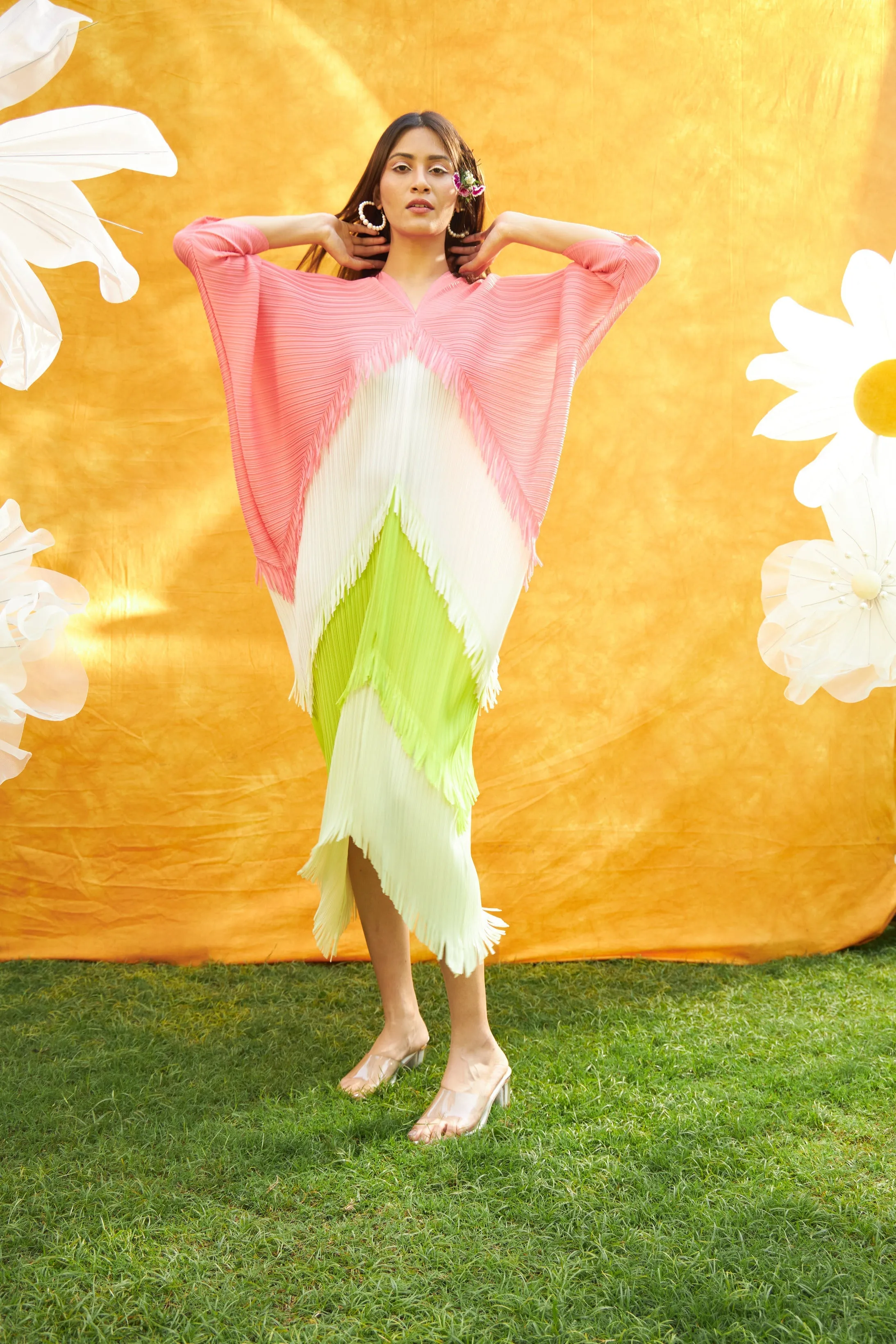 Tutti Frooti Dress - Peach Punch