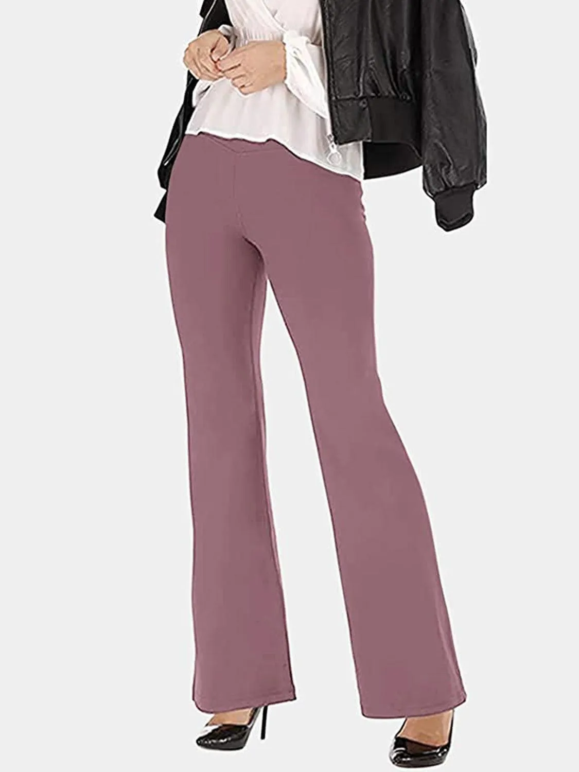 V Waist Stretch Bootcut Pants