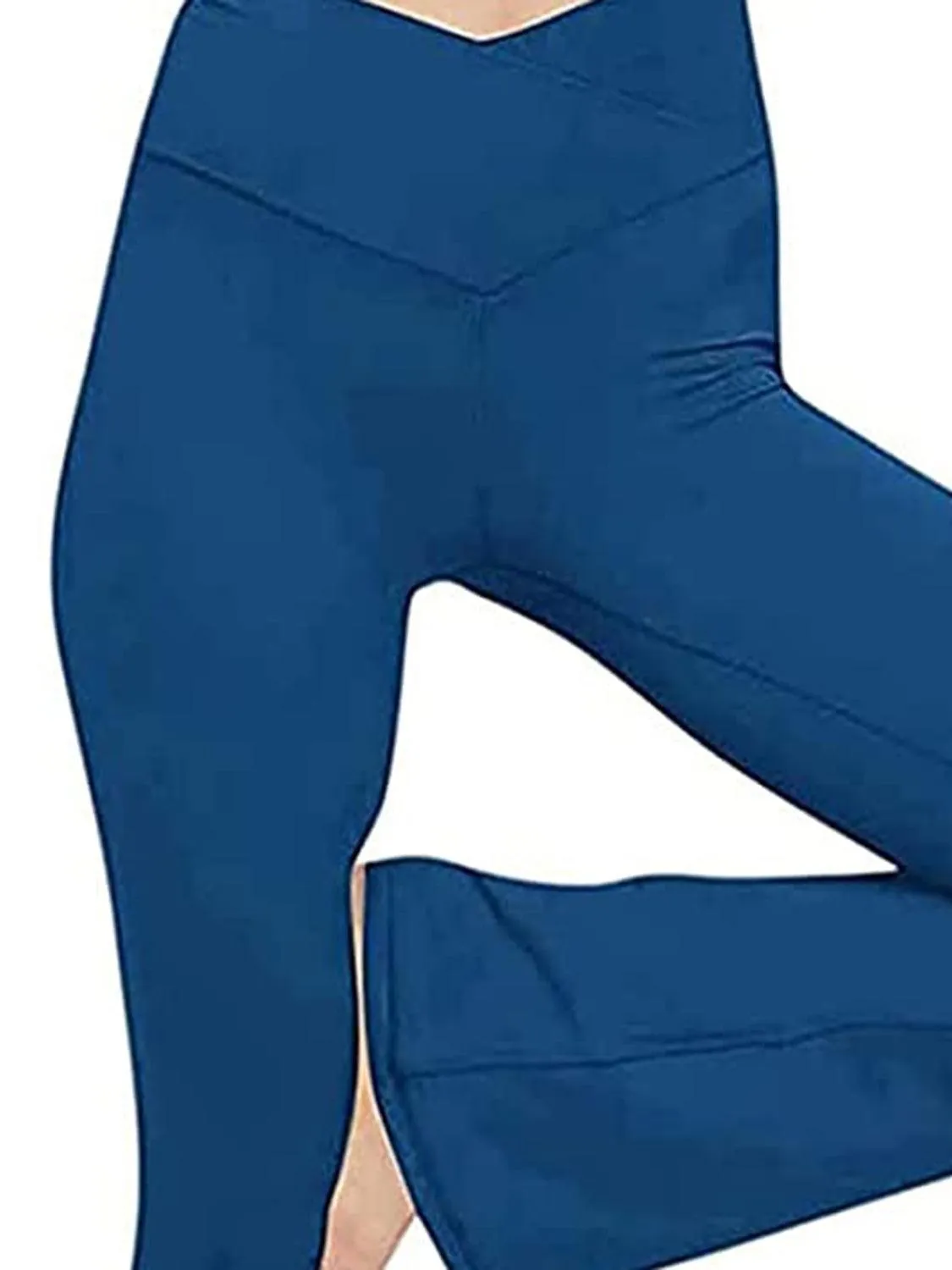 V Waist Stretch Bootcut Pants