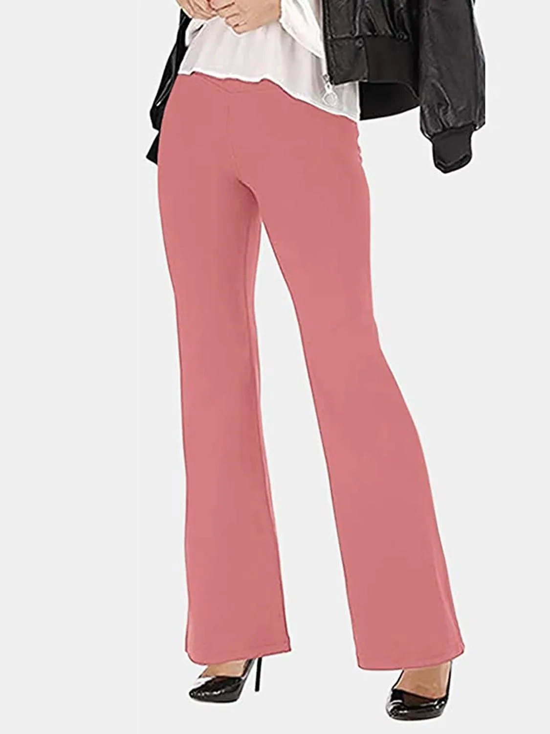 V Waist Stretch Bootcut Pants