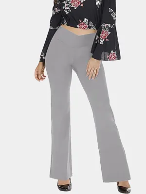 V Waist Stretch Bootcut Pants