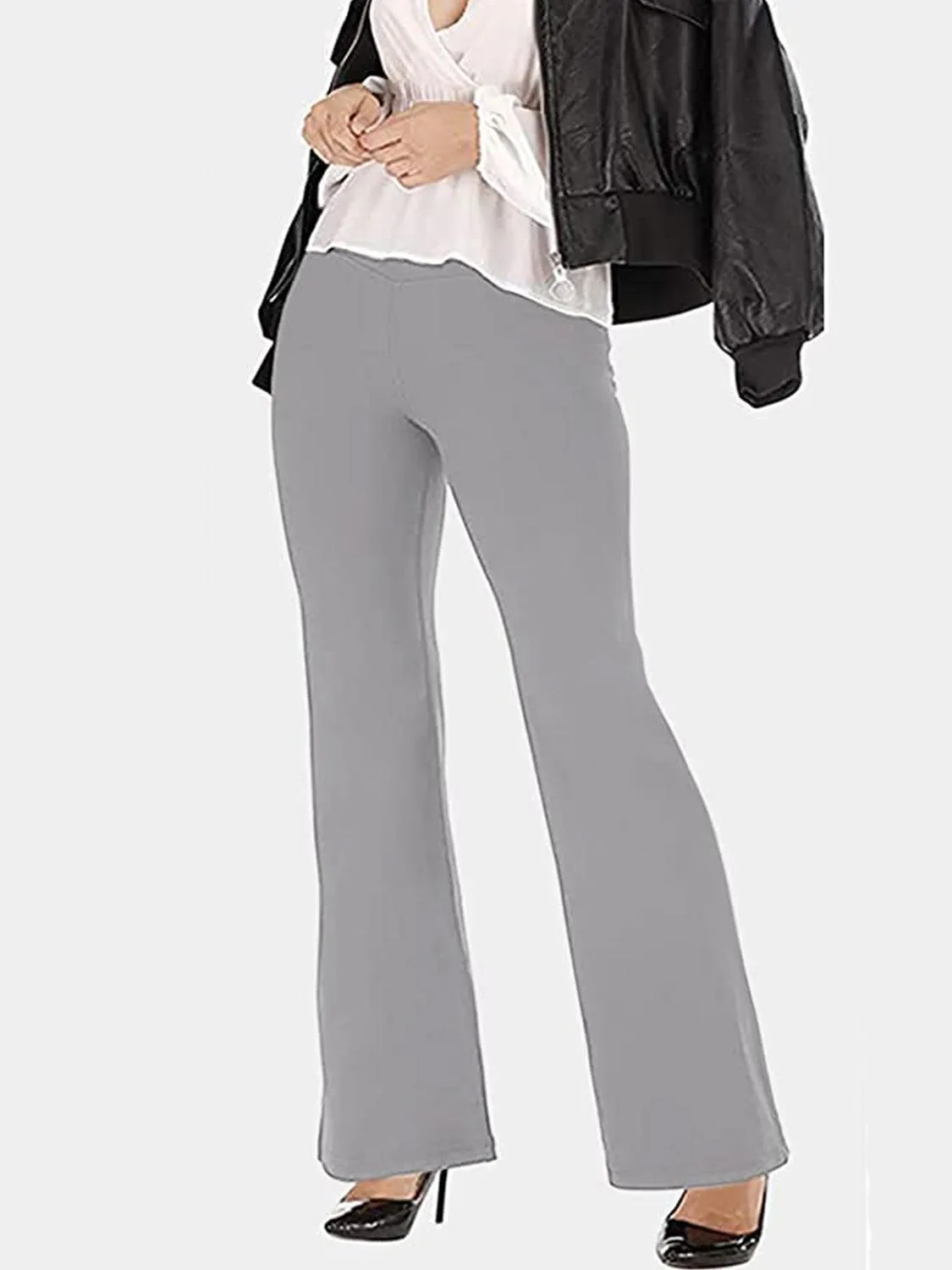 V Waist Stretch Bootcut Pants