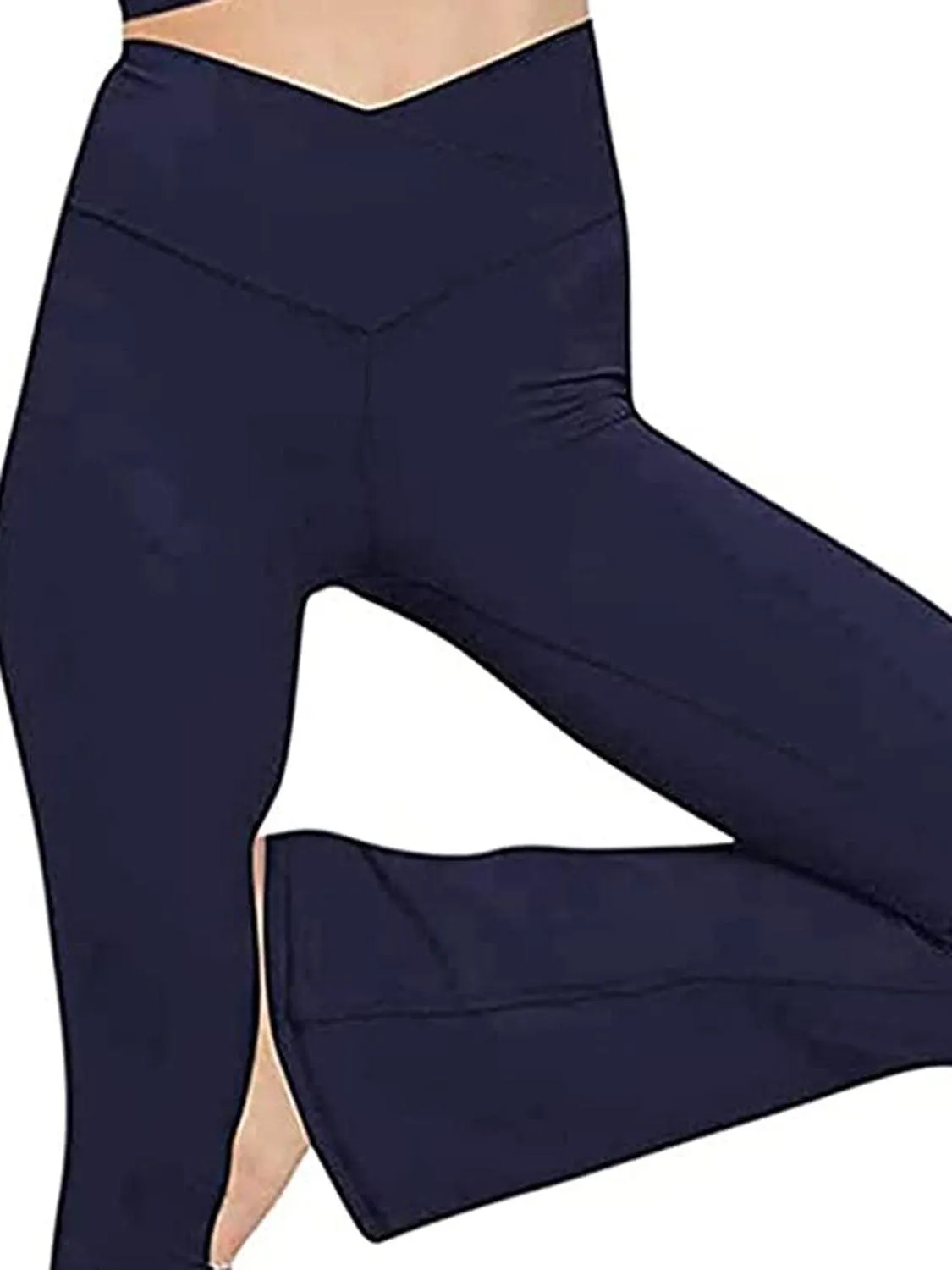 V Waist Stretch Bootcut Pants