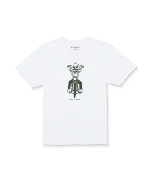 Volcom Mens White Stone Drifter SS Tshirt